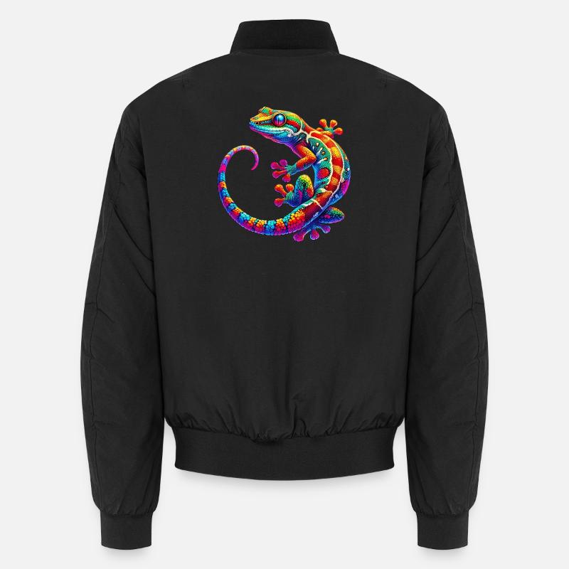 Gecko - Unisex Bomberjacke - Schwarz