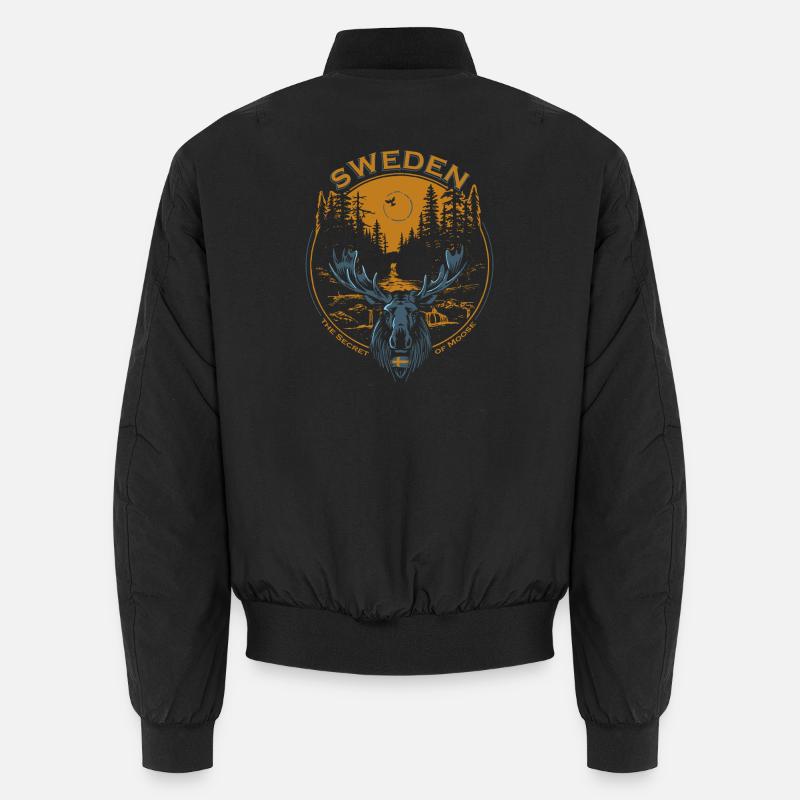 Sweden - Moose - Nature Unisex Bomberjacke