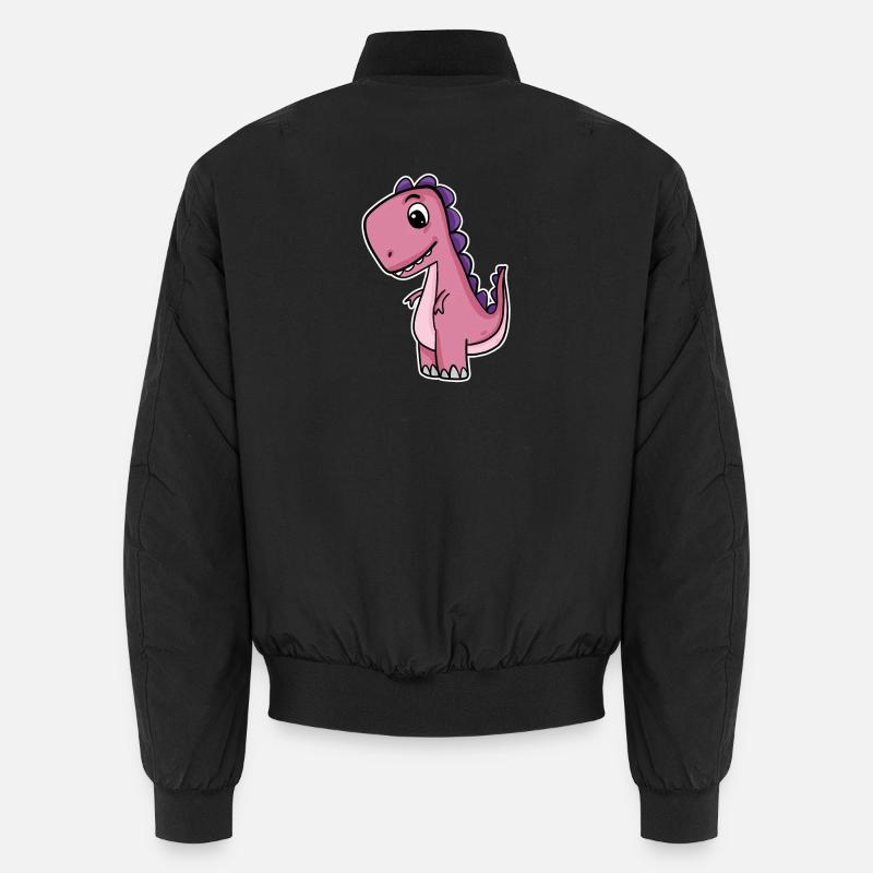 Dino Dinosaur - Unisex Bomber Jacket - black