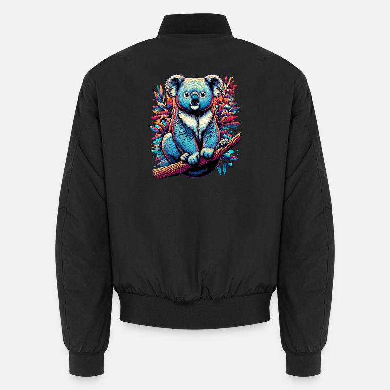 Koala - Unisex Bomber Jacket - black