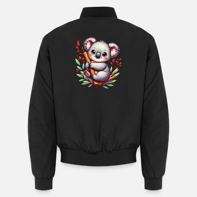 Koala - Unisex Bomber Jacket - black