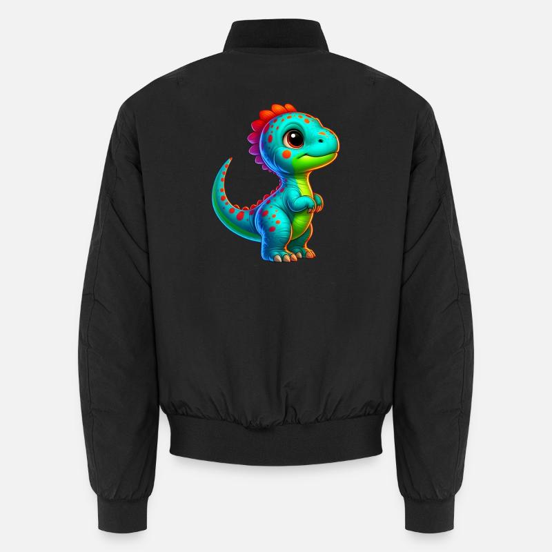 Dinosaur - Unisex Bomber Jacket - black