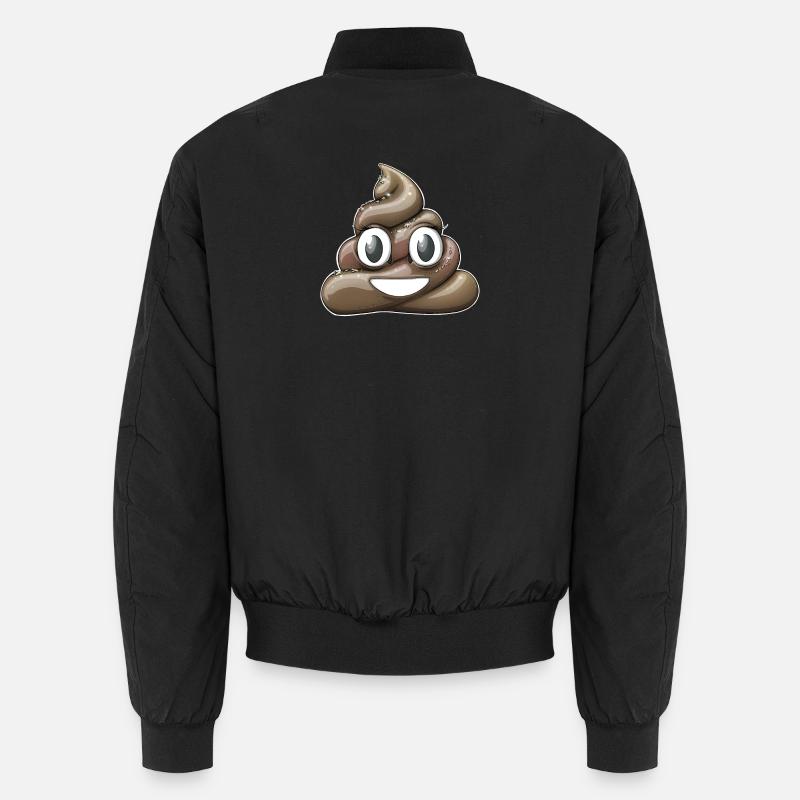 Playful Poop with Sparkles Unisex Bomber Jacket