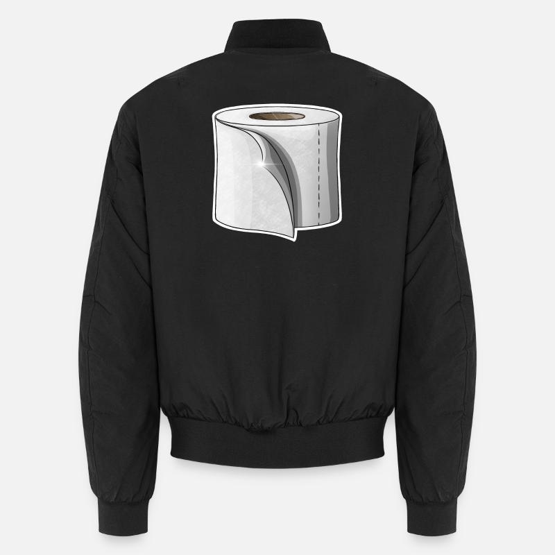 Toilettenpapier - Unisex Bomberjacke - Schwarz