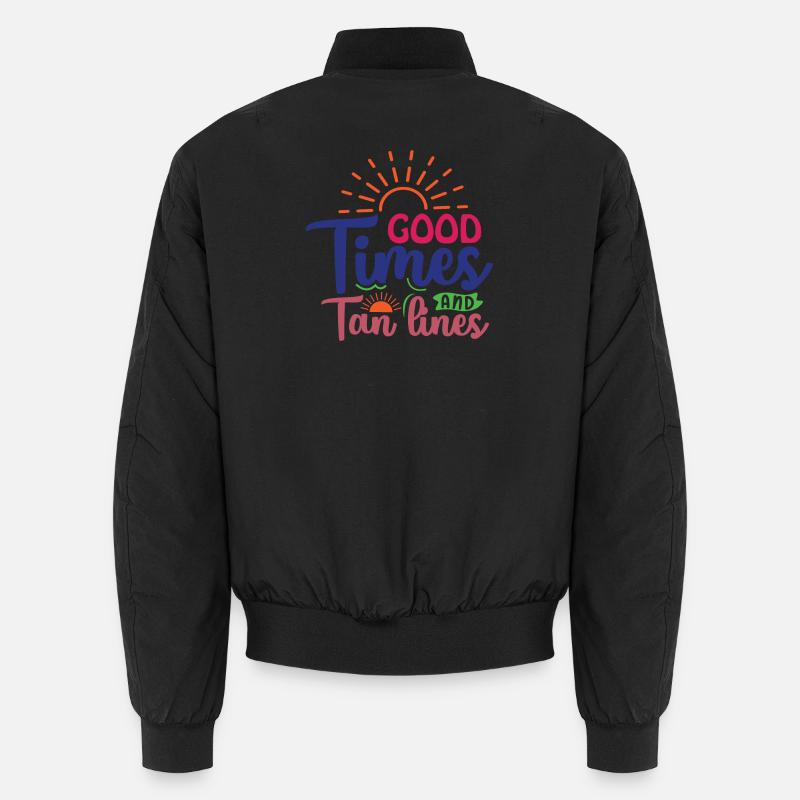 Good Times and Tan Lines Unisex Bomber Jacket