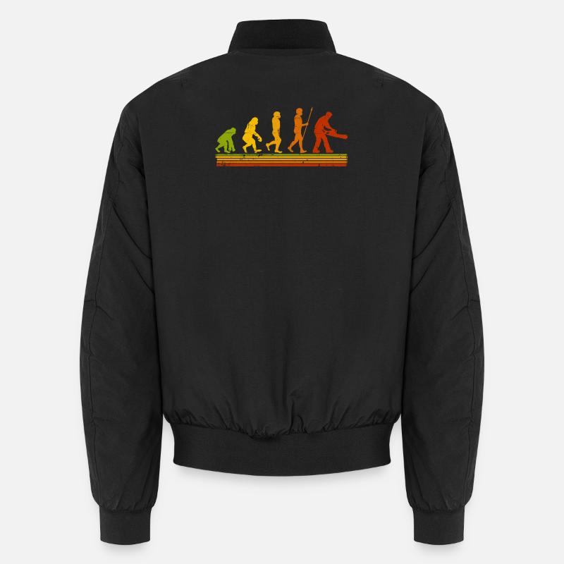 Forester Lumberjack Evolution Firewood - Unisex Bomber Jacket - black