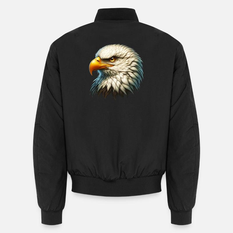 Eagle - Unisex Bomber Jacket - black