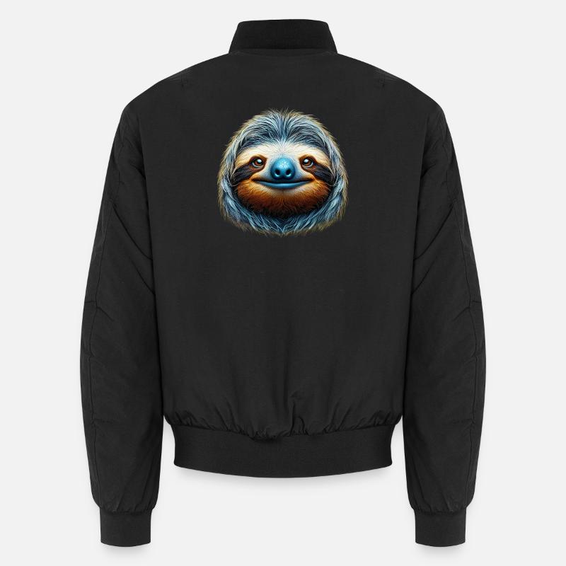 Sloth - Unisex Bomber Jacket - black