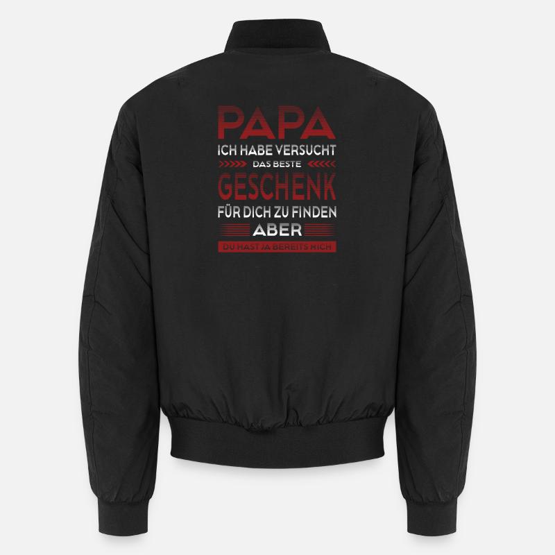 Bester Papa Der Welt Geschenk Weihnachten Unisex Bomberjacke