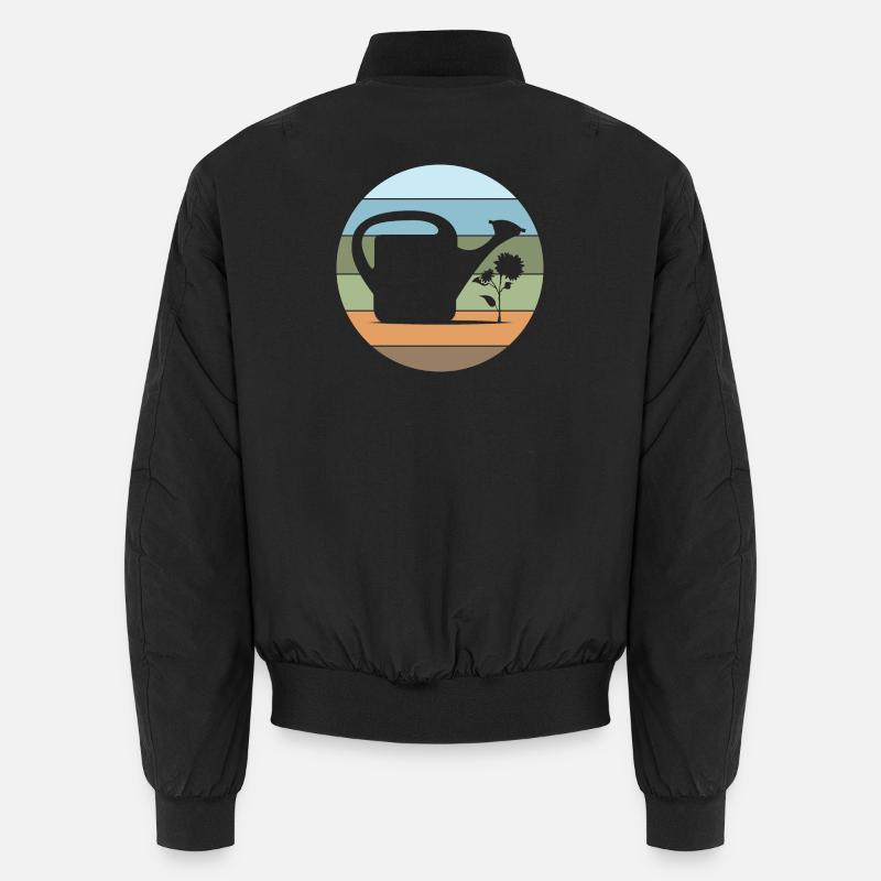 Gießkanne Gärtner Gartenliebe Blumen Pflanzen Unisex Bomberjacke