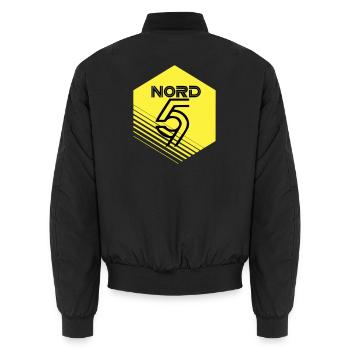 Nord - Bomber unisexe - noir - Dos - AI Model Male 185 light (185cm)