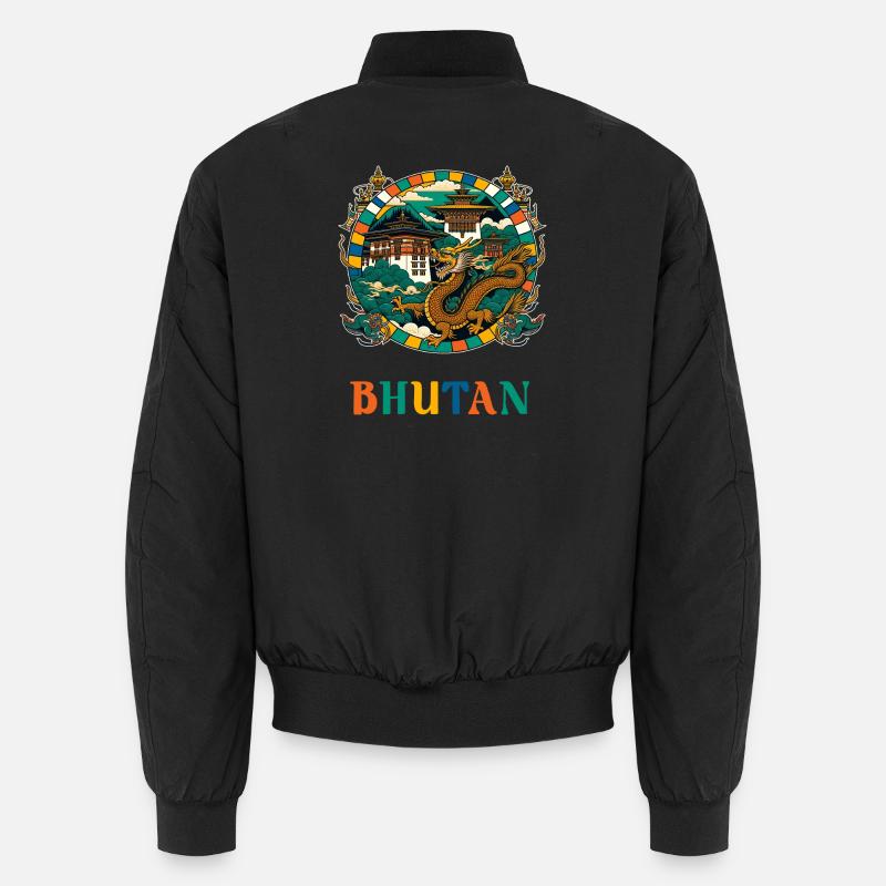 Bhutan Drache Südasien Thimphu Unisex Bomberjacke