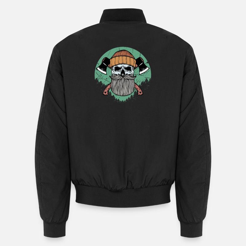 Bûcheron hache boiserie bois solide mètre Bomber unisexe