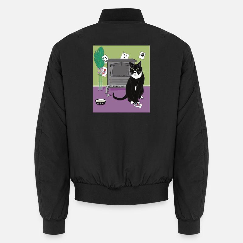 Katze Königin der Herzen. Unisex Bomberjacke