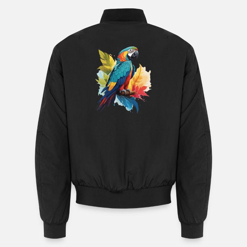 Colorful Parrot Unisex Bomber Jacket