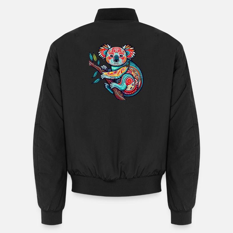 Koala - Unisex Bomberjacke - Schwarz