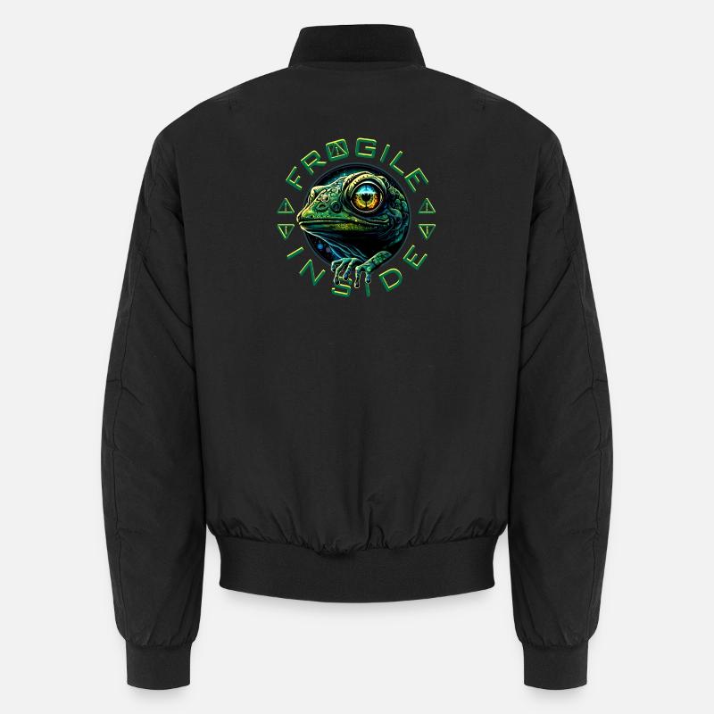 Frogile Inside - Unisex Bomberjacke - Schwarz