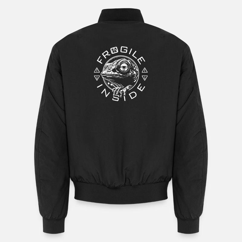 Frogile Inside - Unisex Bomberjacke - Schwarz