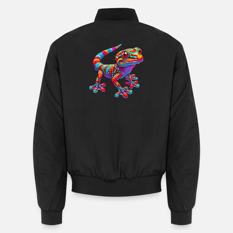 Gecko - Unisex Bomber Jacket - black