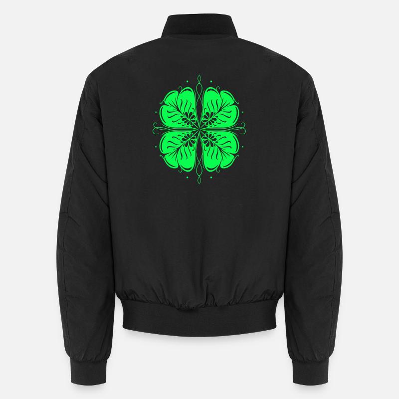Clover St Patrick's Day Shamrock Unisex Bomber Jacket