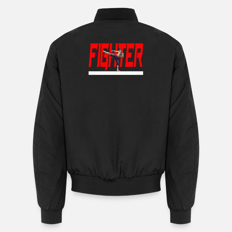 Cool Fighter Design - MMA Fighter - Bomber unisexe - noir