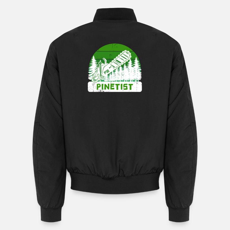Forestier, Forêt, Arbre, Tronçonneuse, Menuiserie, Bûcheron Bomber unisexe