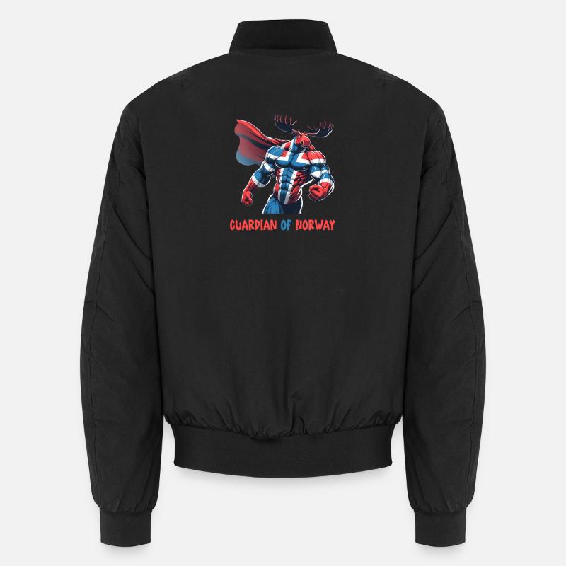 Wächter von Norwegen Elch Unisex Bomberjacke