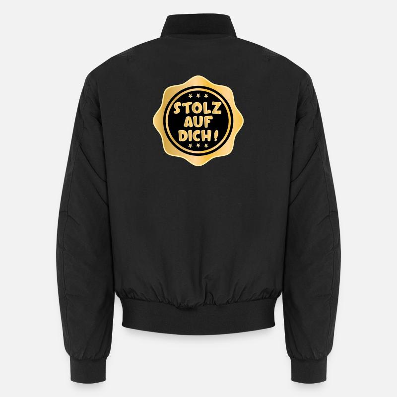 STOLZ AUF DICH SPRÜCHE Unisex Bomberjacke