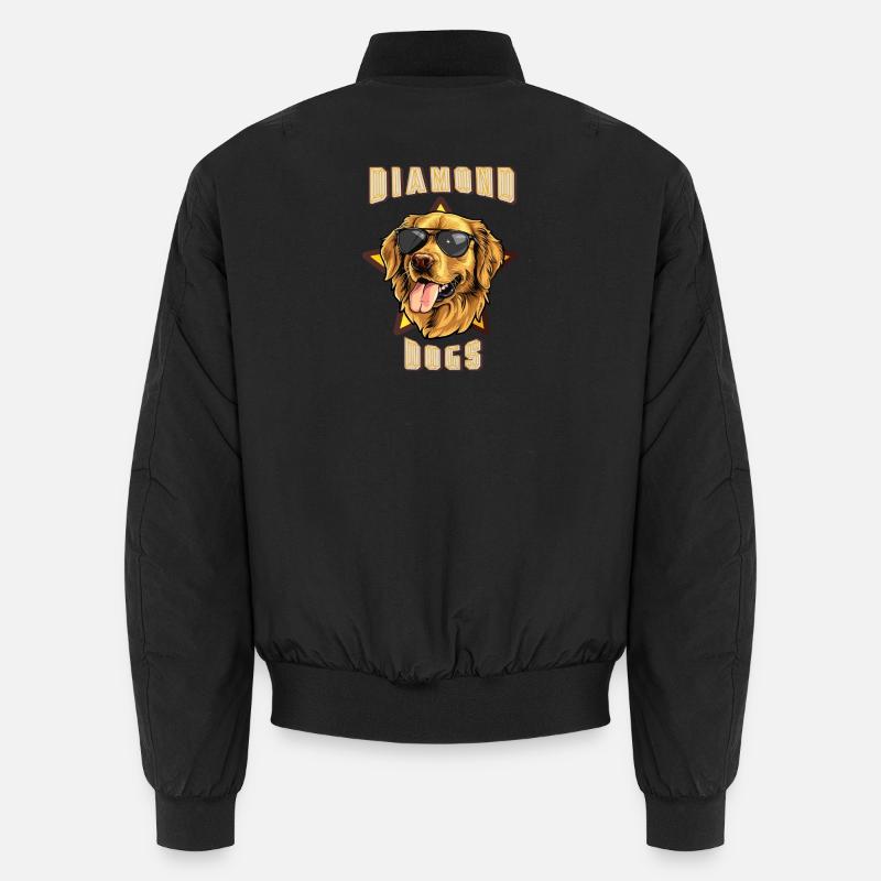 Diamond dogs - Unisex Bomber Jacket - black