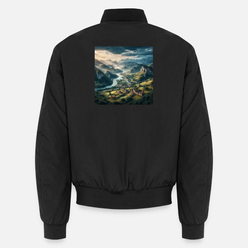 Asturias - Unisex Bomber Jacket - black