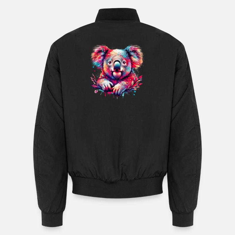 Koala - Unisex Bomber Jacket - black