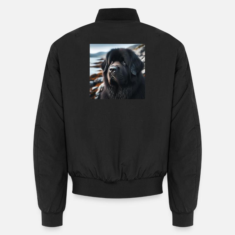 Kindness Made a Dog: The Newfoundland Unisex Bomber Jacket