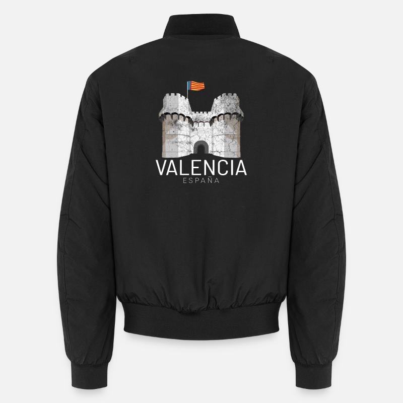 Valencia - Unisex Bomberjacke - Schwarz