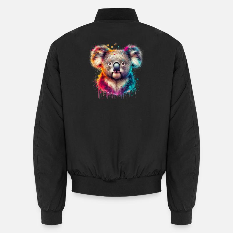 Koala - Unisex Bomberjacke - Schwarz