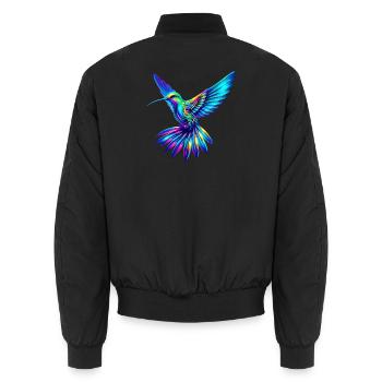 Colibri - Bomber unisexe - noir - Dos - AI Model Male 185 light (185cm)