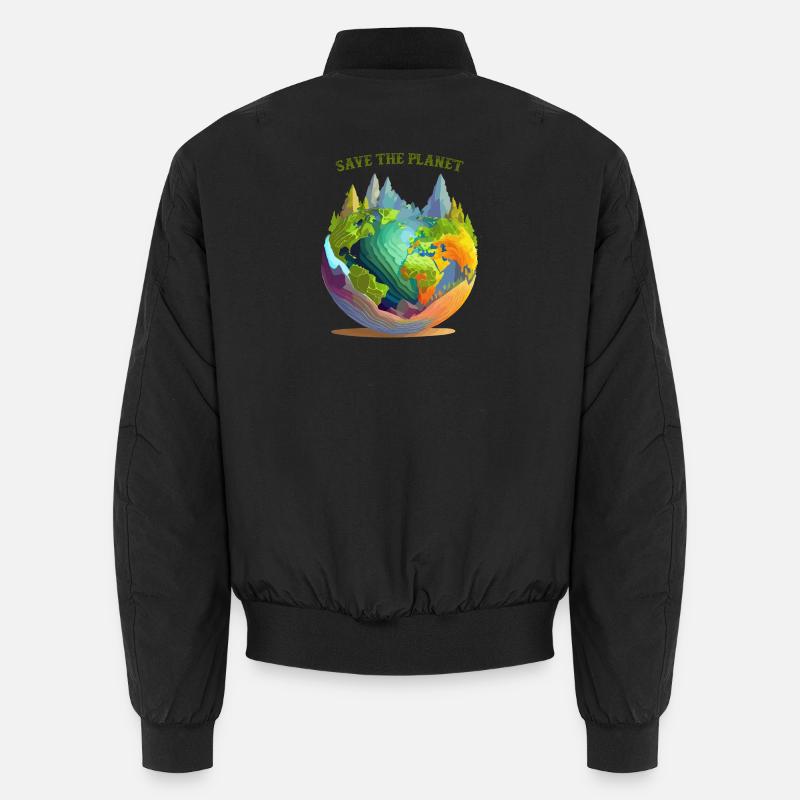 Rette den Planeten Unisex Bomberjacke