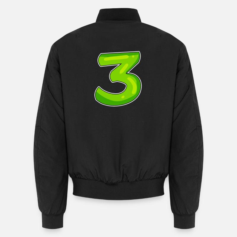 Trois - 3 - Numéro 3 - Numéro 3 Bomber unisexe