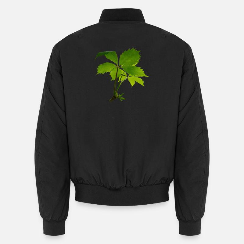 Jeune feuillage – branche verte de feuilles Bomber unisexe