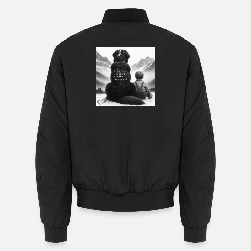 Bernese mountain dog - Unisex Bomber Jacket - black