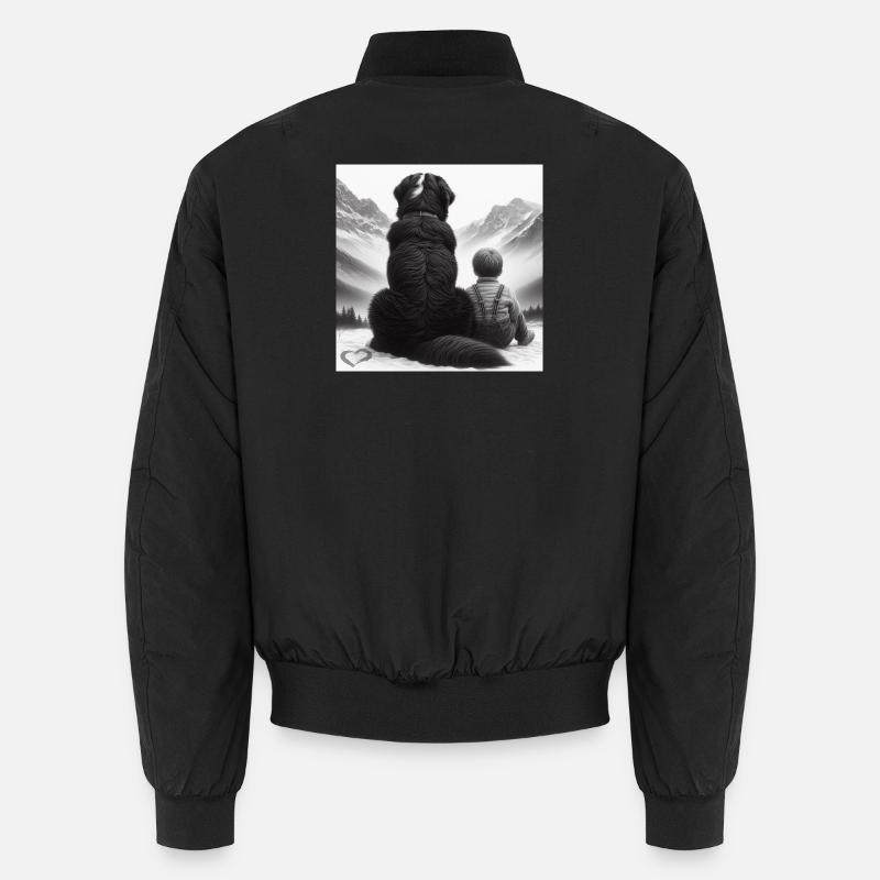 Bernese mountain dog - Unisex Bomber Jacket - black