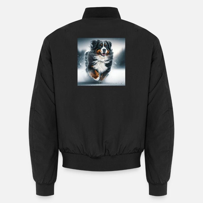 Bernese mountain dog - Unisex Bomber Jacket - black