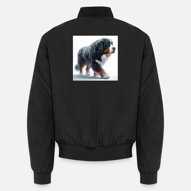 Bernese mountain dog - Unisex Bomber Jacket - black