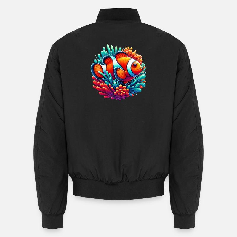 Clownfisch - Unisex Bomberjacke - Schwarz
