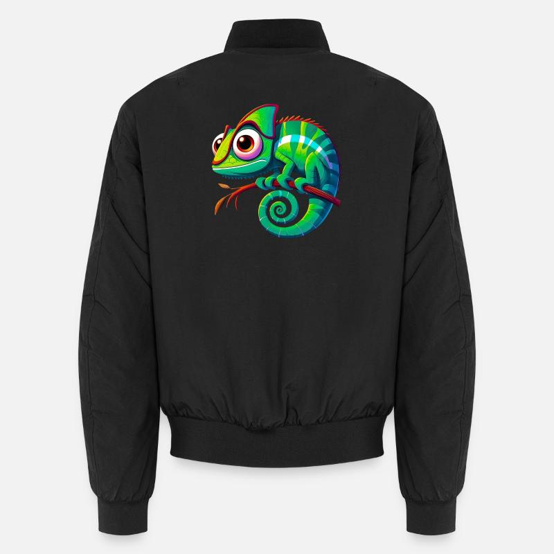 Chamäleon - Unisex Bomberjacke - Schwarz