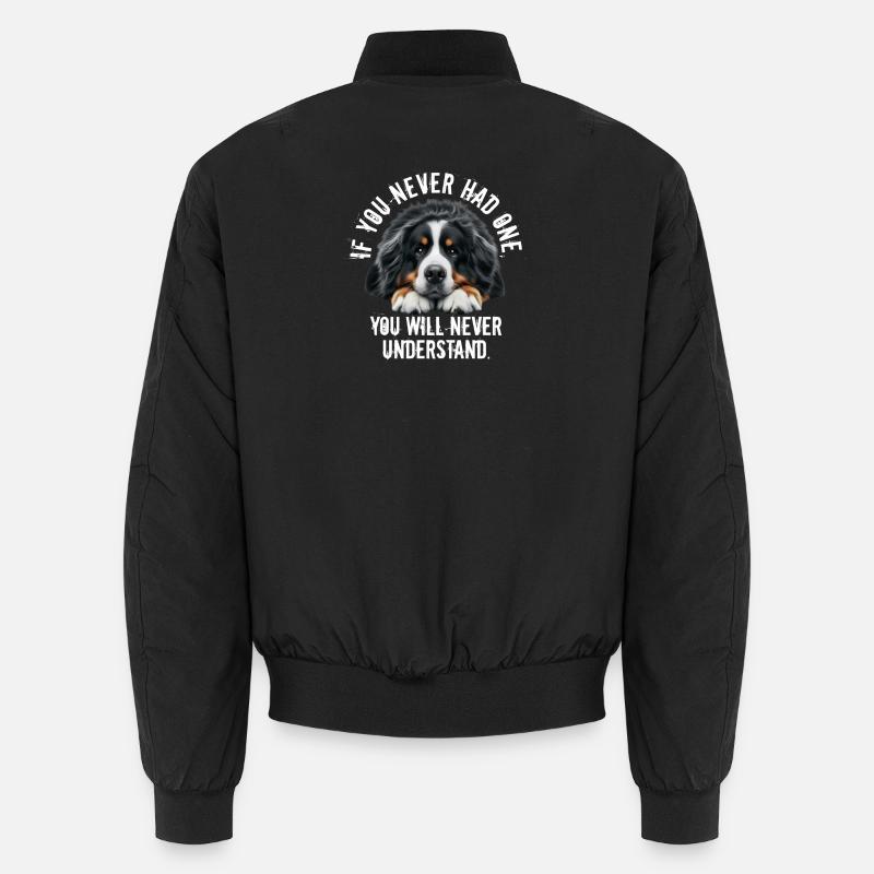 Berner Sennenhund - Unisex Bomberjacke - Schwarz