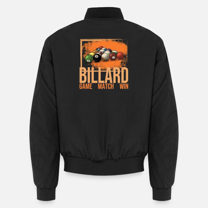 Game - Match - Win - Billard Unisex Bomberjacke