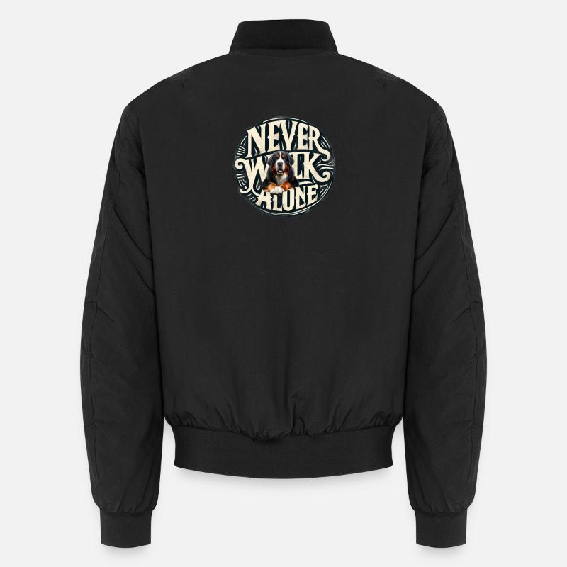 Bernese mountain dog - Unisex Bomber Jacket - black