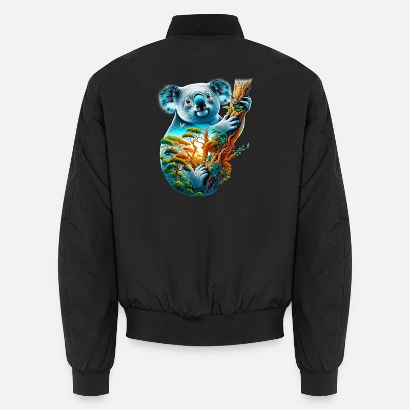 Koala - Bomber unisexe - noir