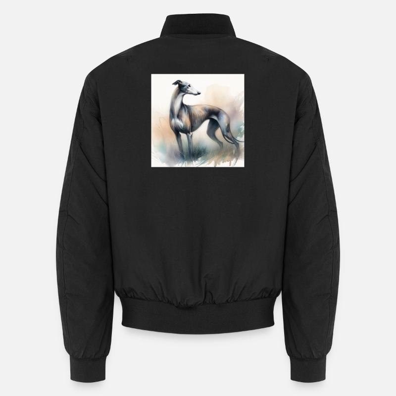 Watercolor Greyhound Unisex Bomber Jacket