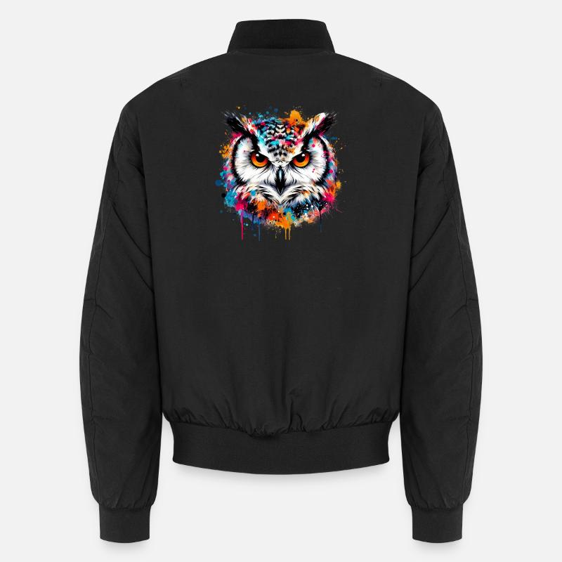 Eule Unisex Bomberjacke